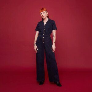 Mixed by Nasrin Midnight Denim Jumpsuit